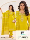 Jhanvi Vol 10 By Blue Hills Roman Silk Online Kurti With Bottom Dupatta Wholesale